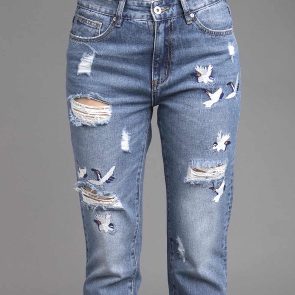 Embroidery Jeans